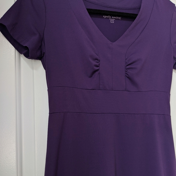 EDDIE BAUER Travex Deep Purple/ Eggplant/Plum Color Dress - Picture 4 of 11
